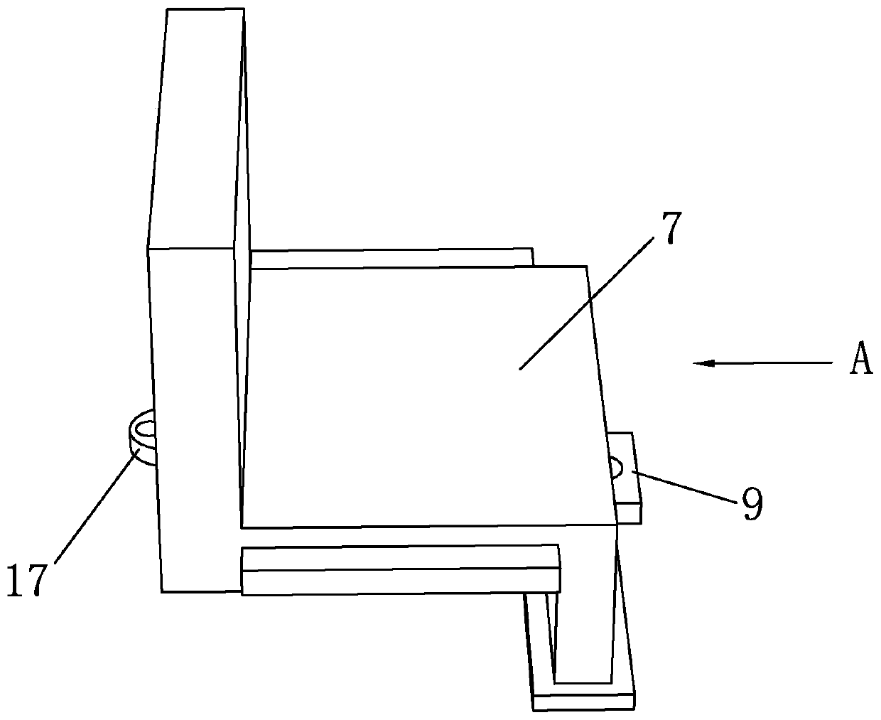 A construction method for the protection structure of slope shoulder with backwater slope