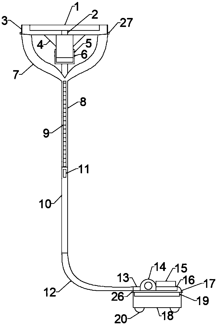 Hand-held wall grinding machine