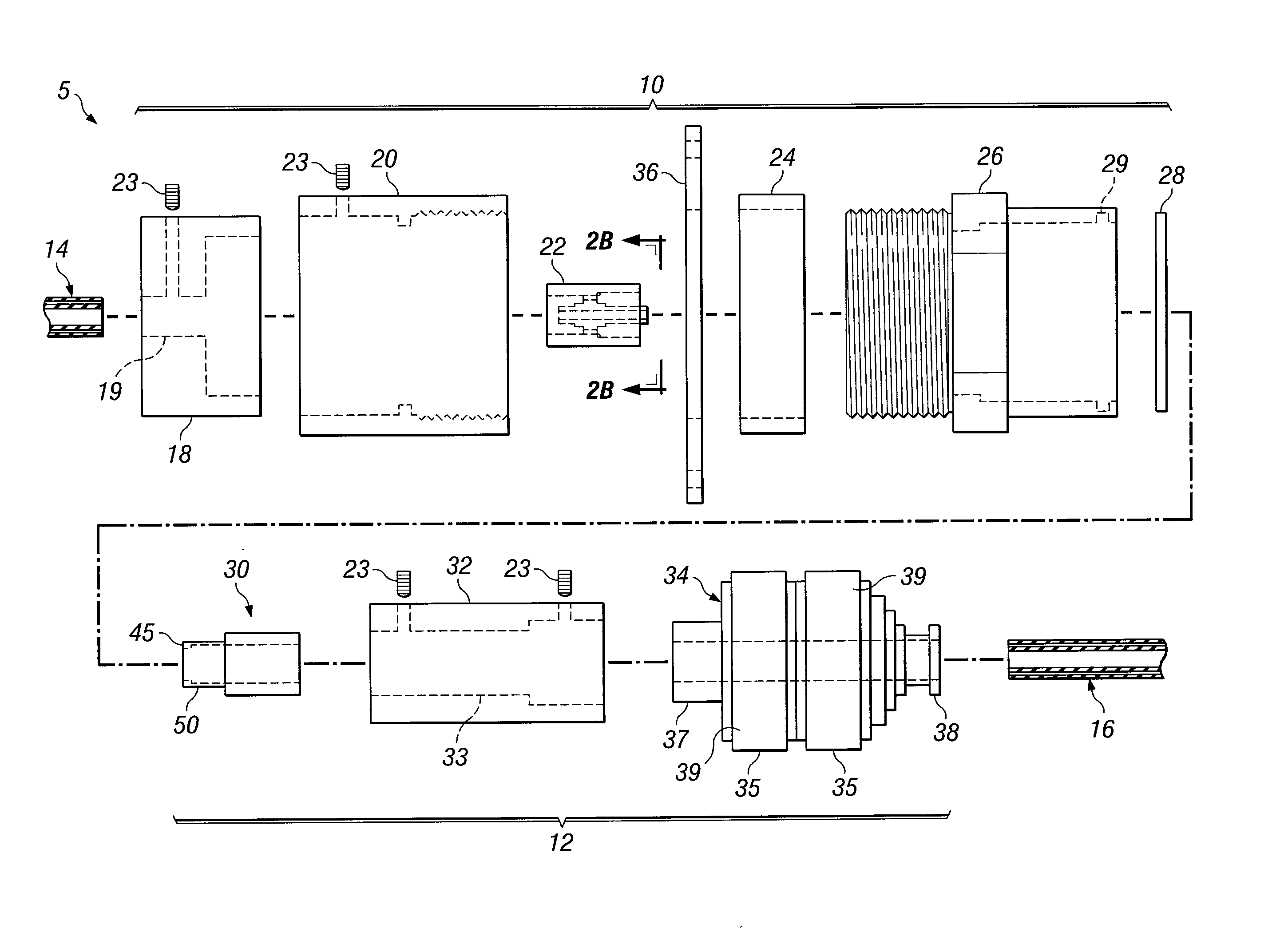 Inline swivel connection for multi-lumen tubing