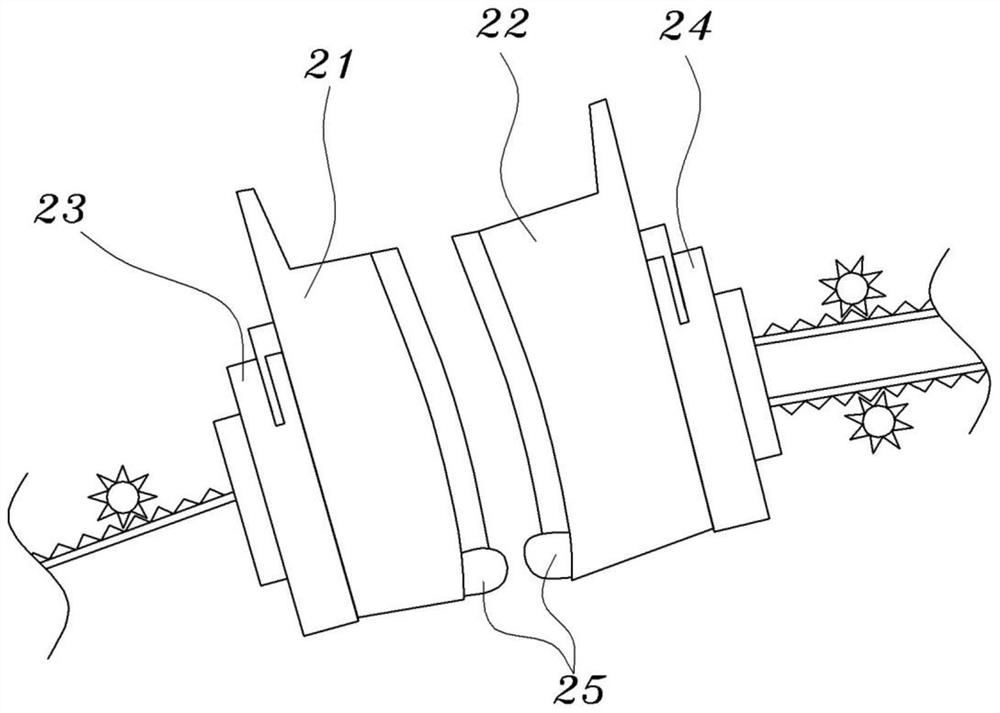 Food grinding device for person having weak masticatory function