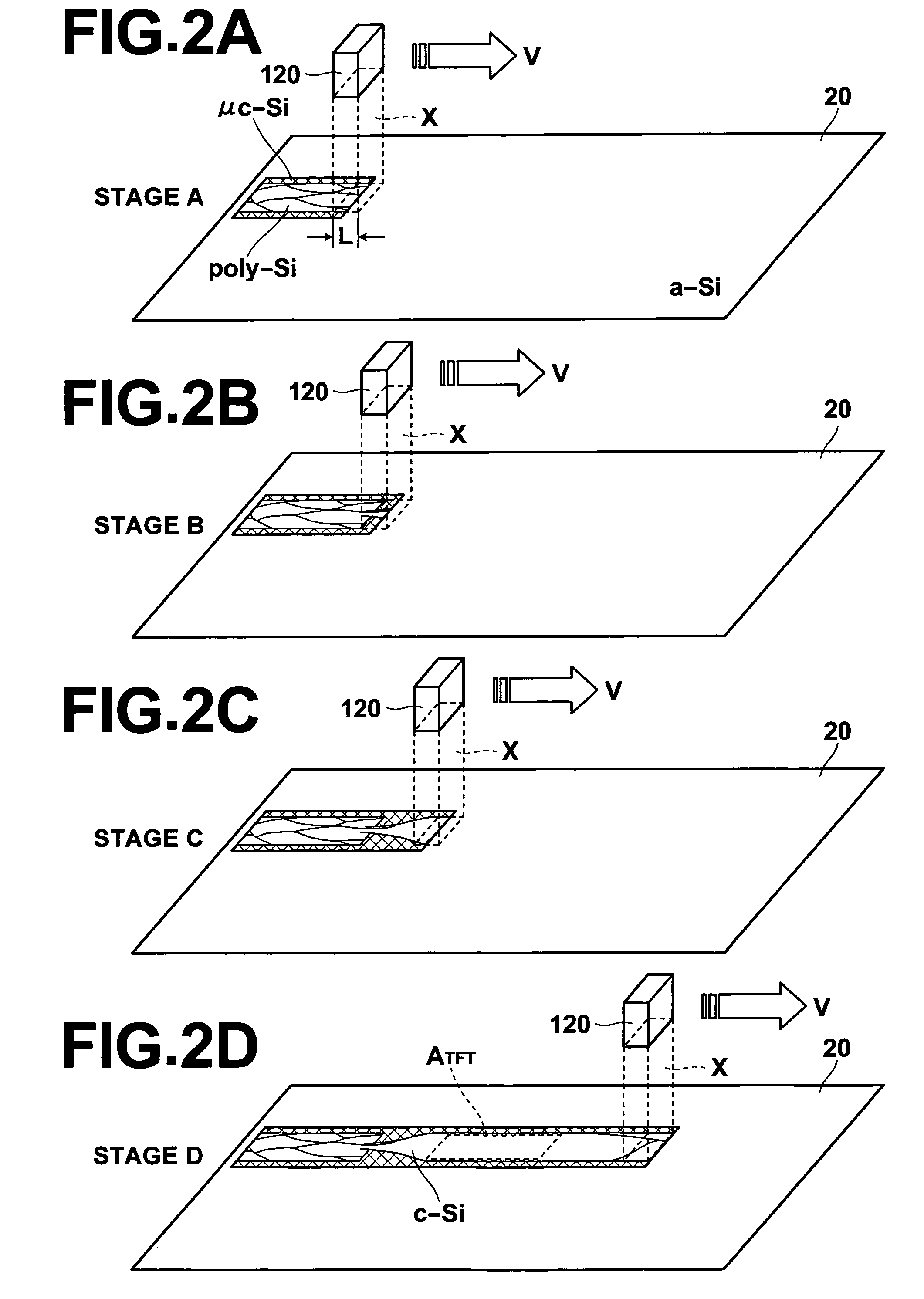 Process and system for laser annealing and laser-annealed semiconductor film