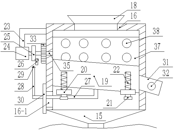 Stirring device for building construction