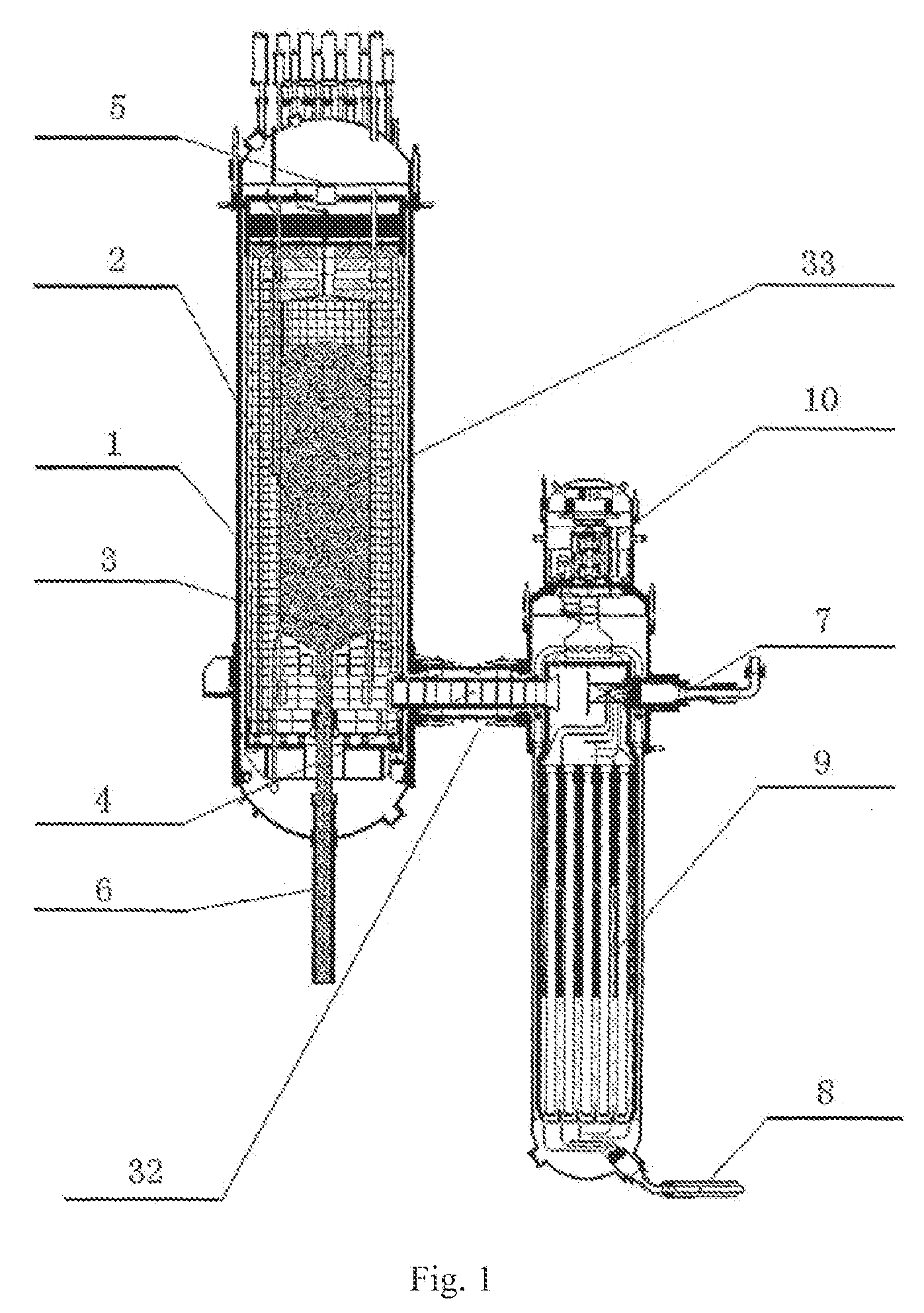 High-temperature gas-cooled reactor steam generating system and method