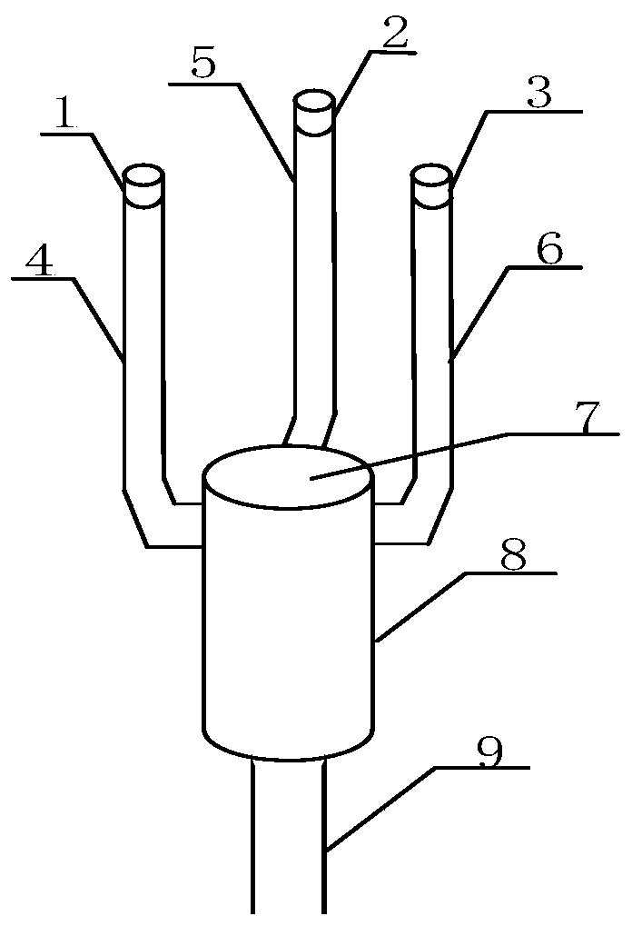 An ultrasonic transducer wind measuring array and wind measuring method thereof