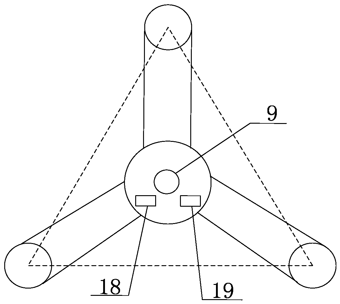 An ultrasonic transducer wind measuring array and wind measuring method thereof