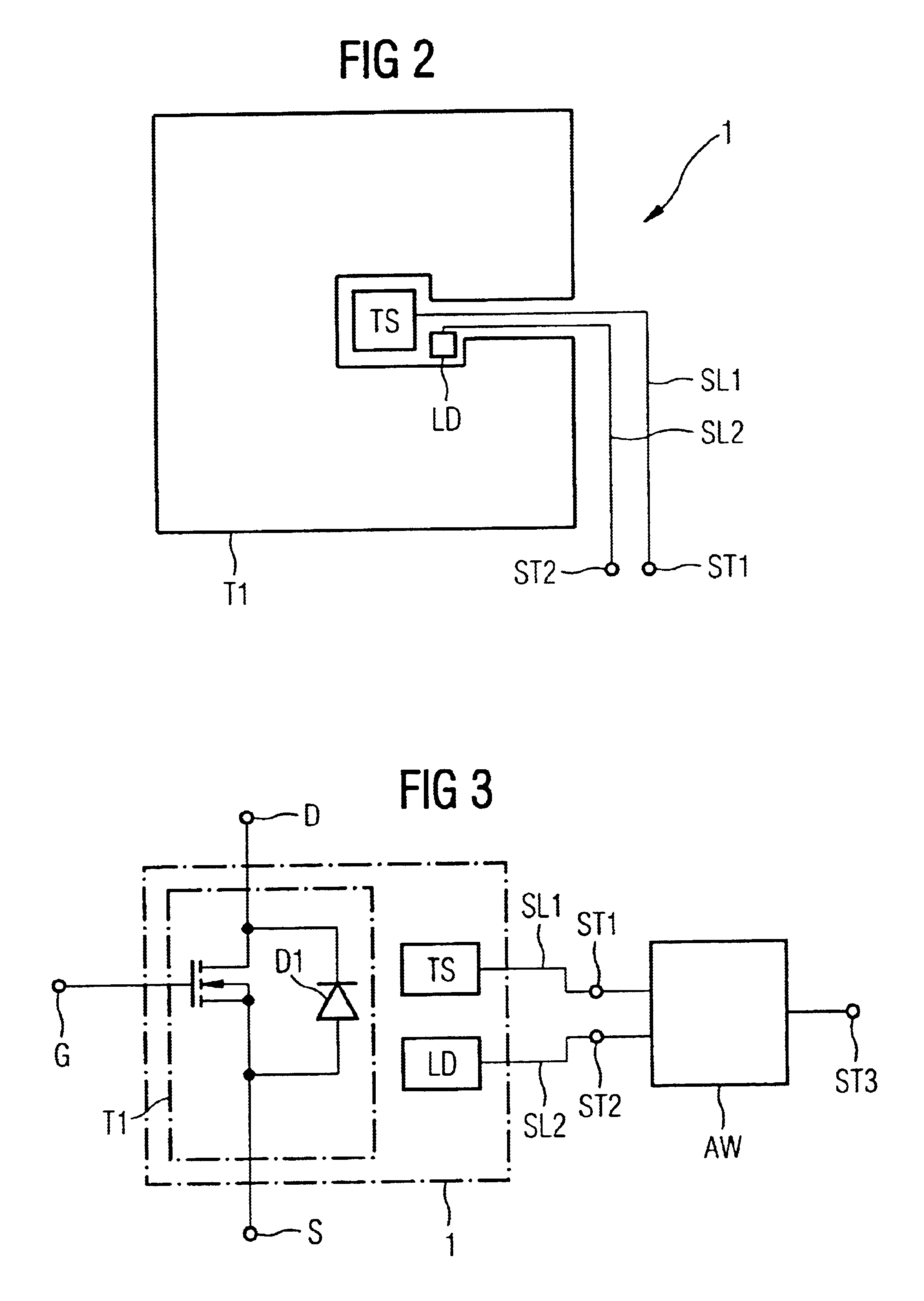 Temperature-protected semiconductor switch