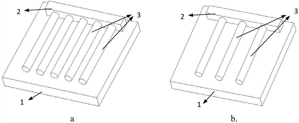 Photo-catalytic reactor and preparation method thereof, based on three-dimensional cylindrical hierarchical structure array