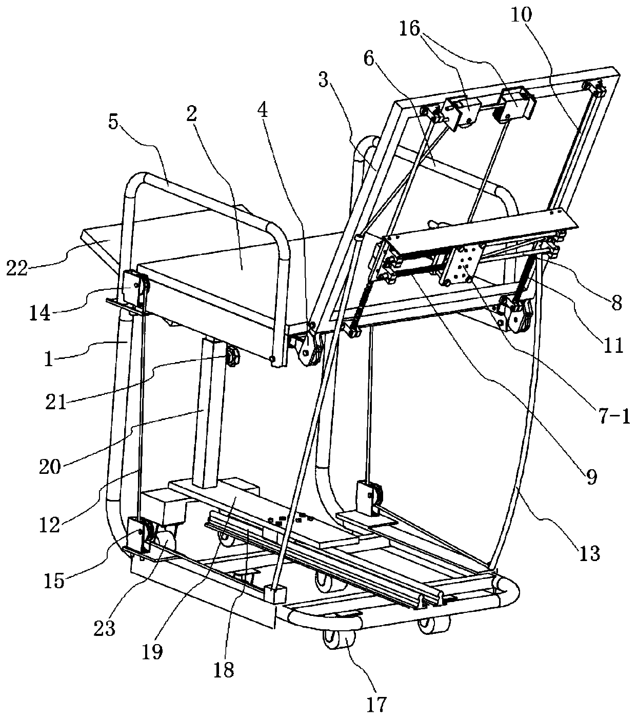 A massage office chair with manually adjustable massage positions