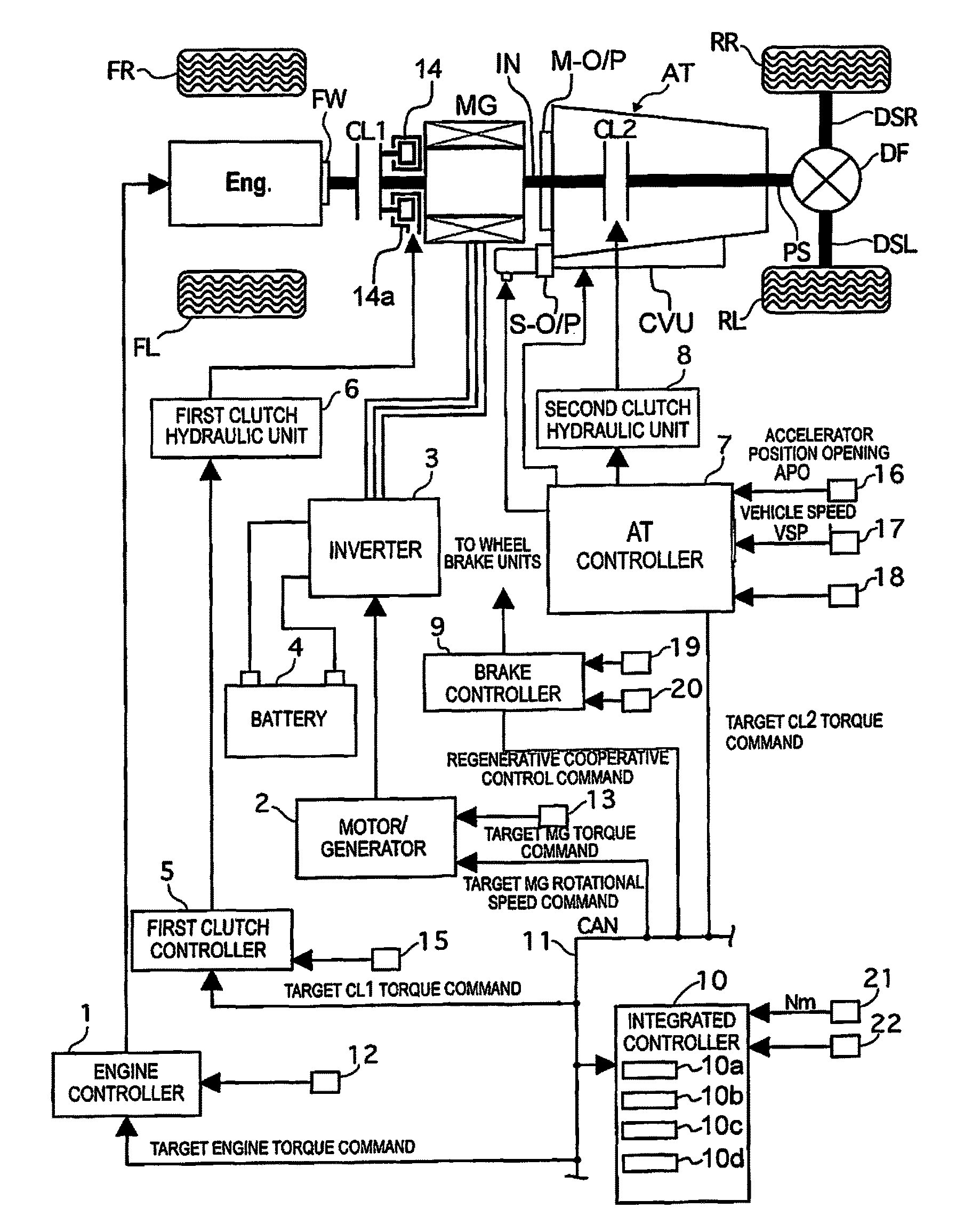 Hybrid vehicle control device