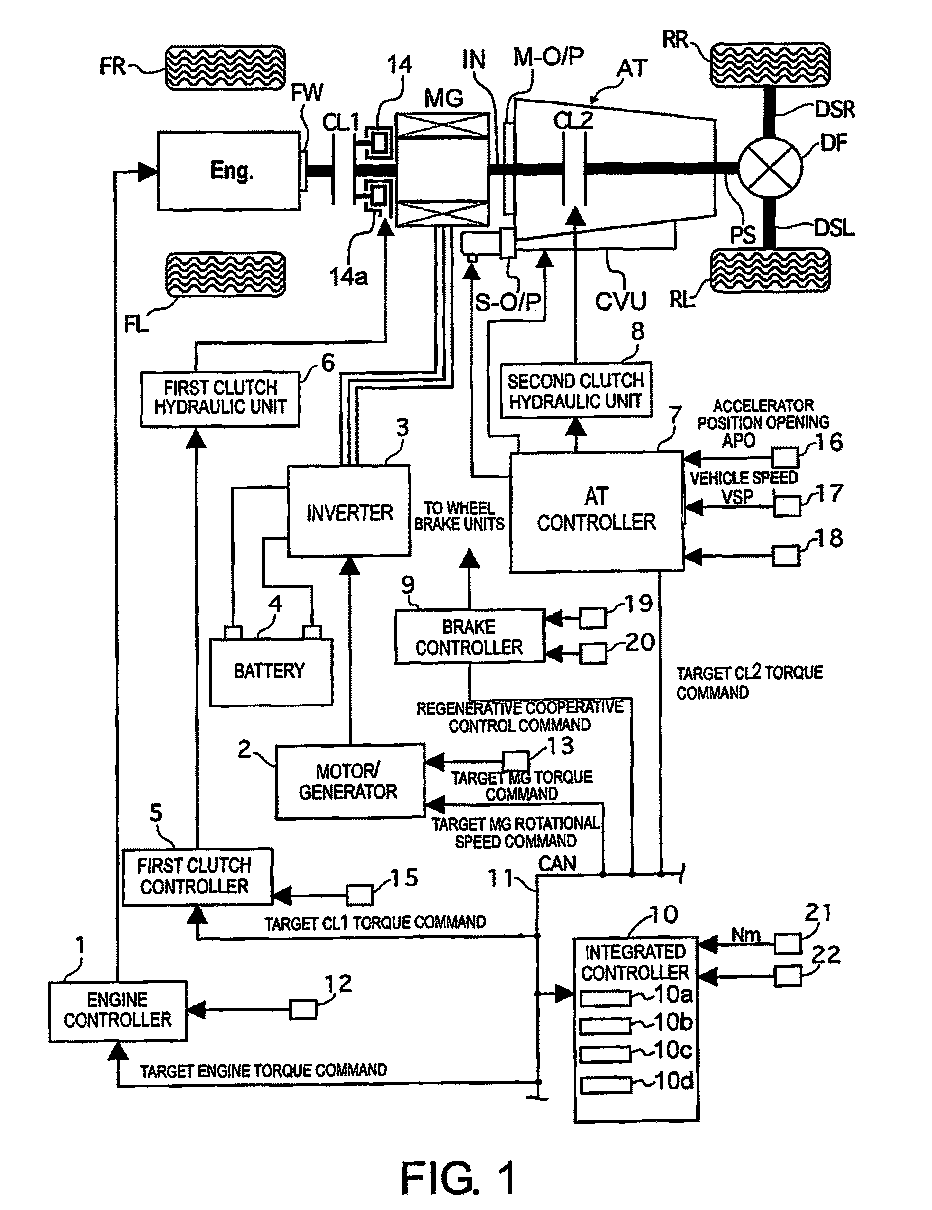 Hybrid vehicle control device