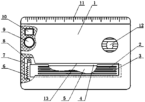 Student card with positioning function