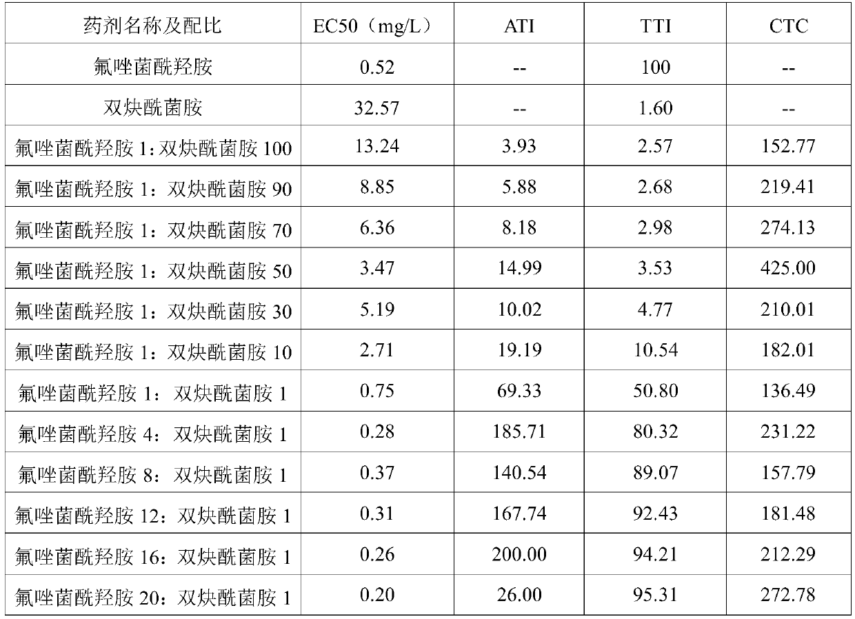 Agent composition for preventing and treating gray mold of Macadamia ternifolia