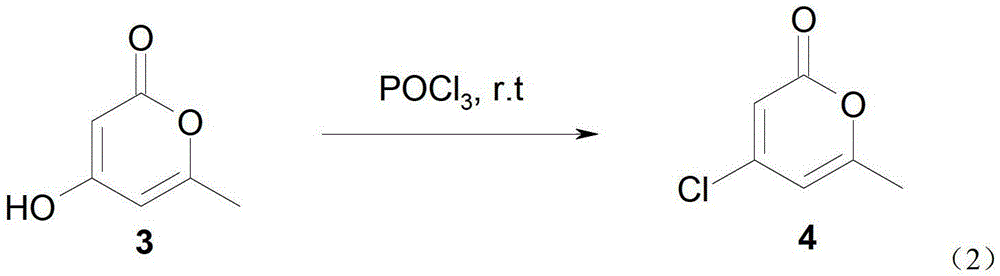 4-substituted alpha-pyrone derivative as well as preparation method and application thereof