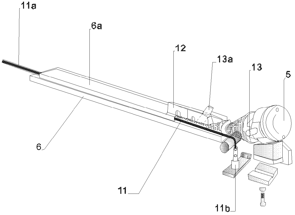 Device for manufacturing hollow filter stick