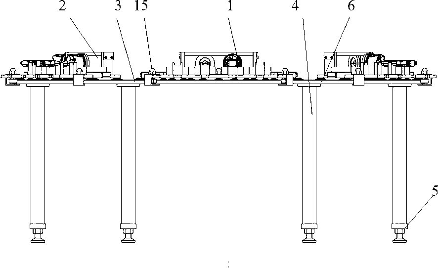 Annular workbench for split charging of pistons and connecting rods of engine