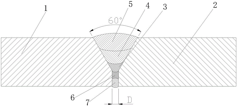 Carbon dioxide protective welding method of carbon steel pressure vessel