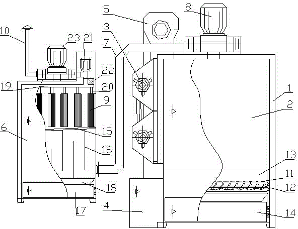 Method for cleaning projectiles of shot blasting machine