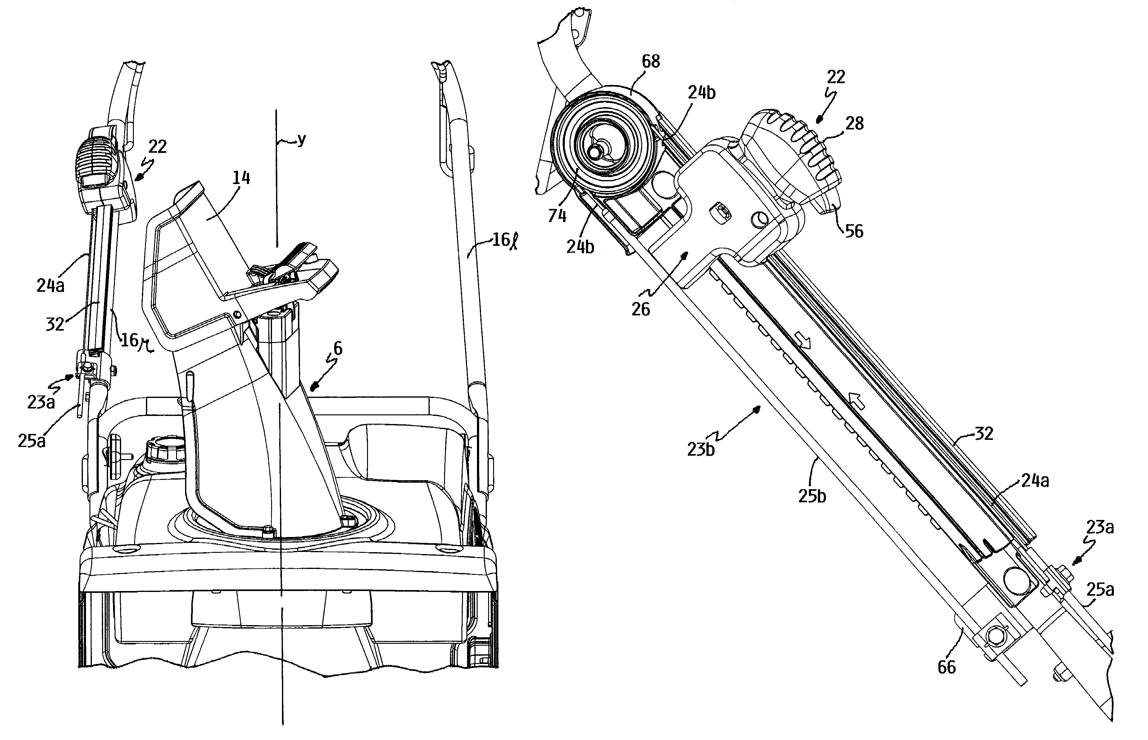 Snowthrower chute control