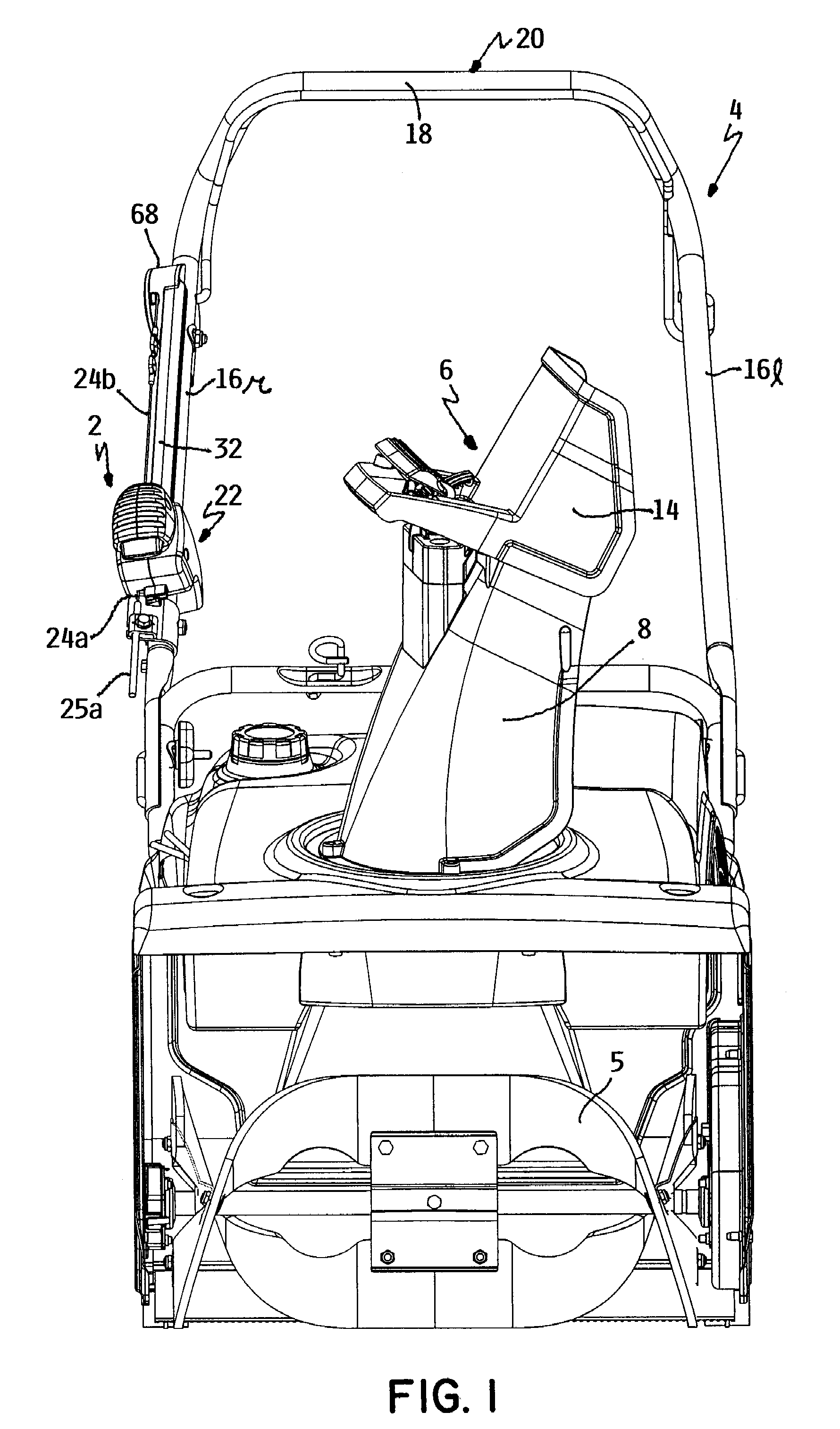 Snowthrower chute control