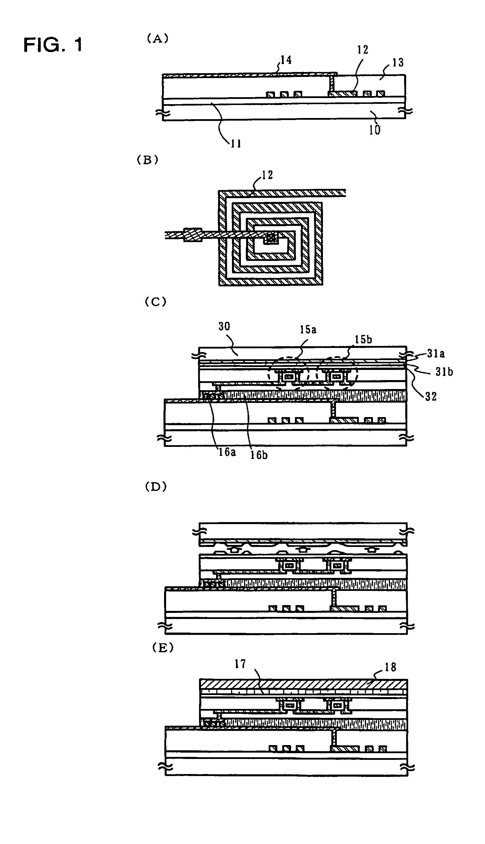 Semiconductor device having transferred integrated circuit