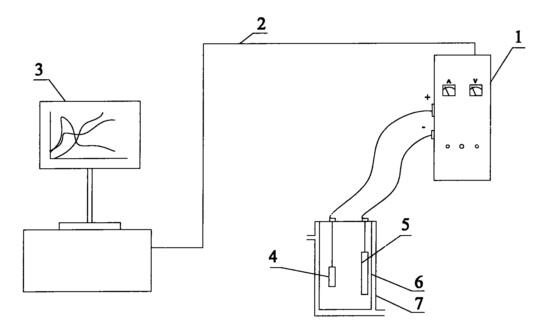 Method and electrolytic oxidation device for detecting film layer on surface of metal