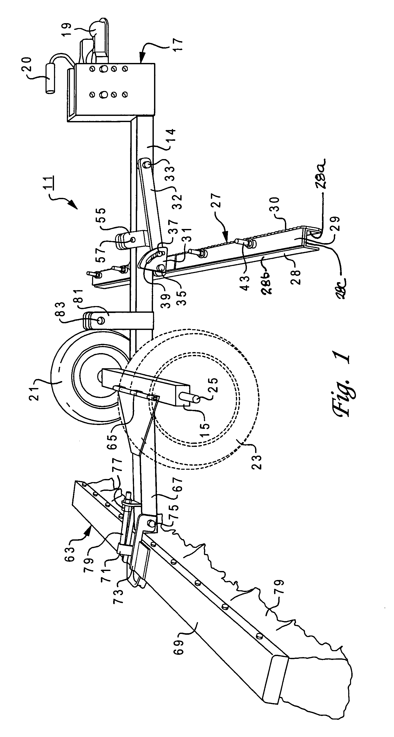 Apparatus for grooming a baseball infield