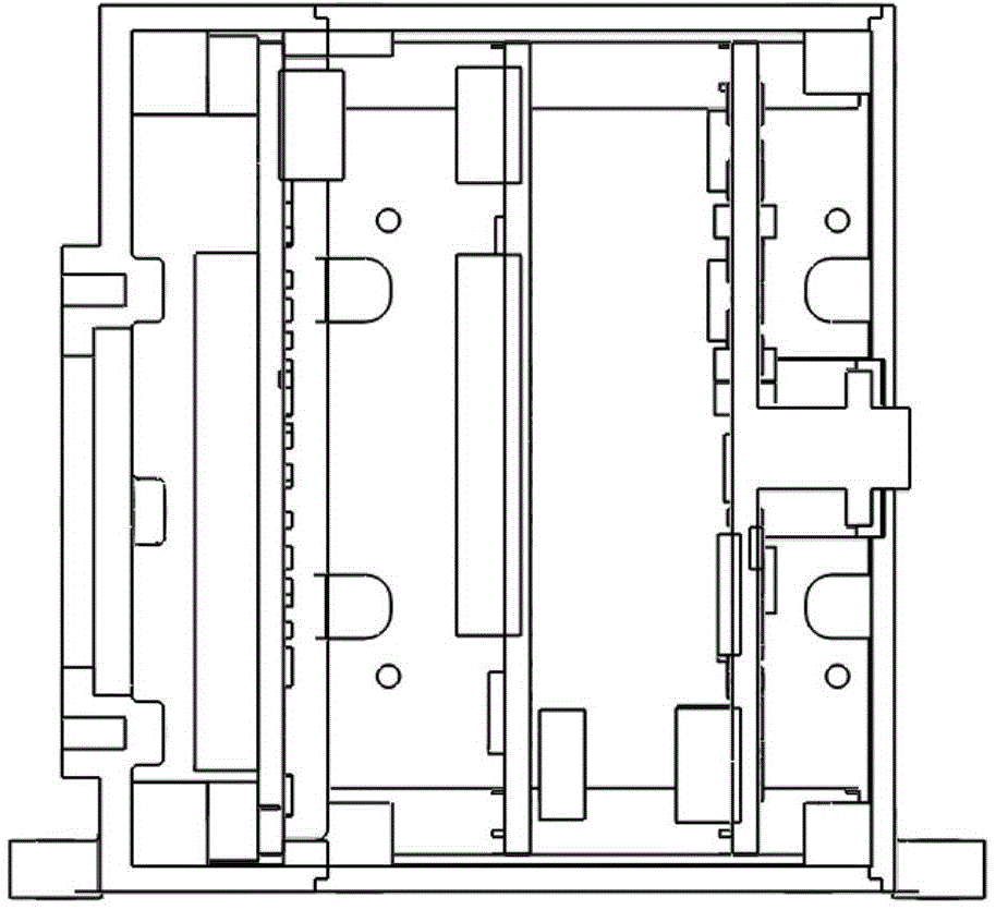 Closed focal plane box of space camera