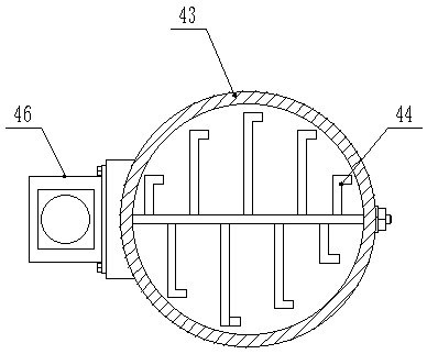 Novel material re-cleaning pulping device for gold ore tailing pond