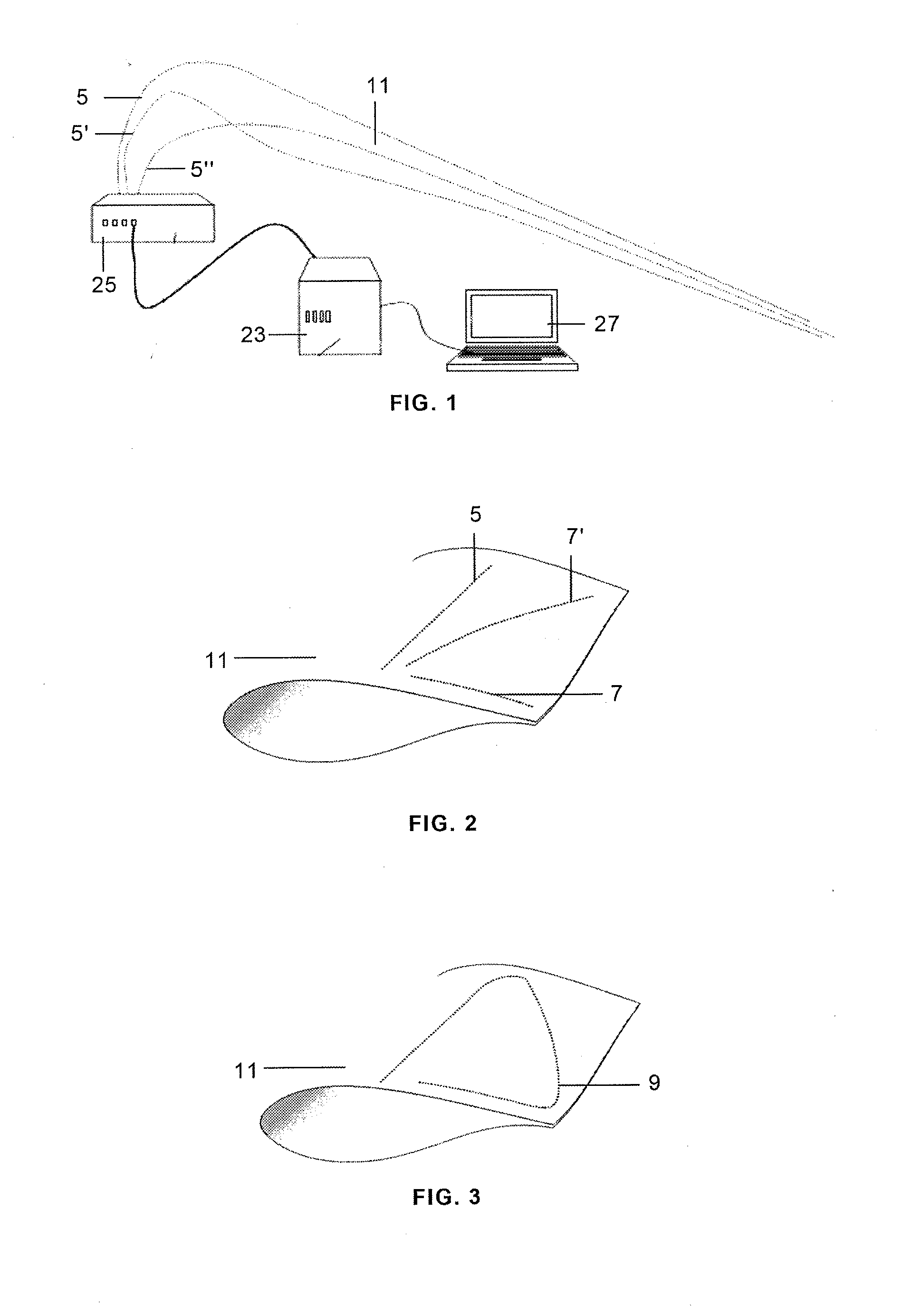 Wind turbine blades strain measuring system during static tests