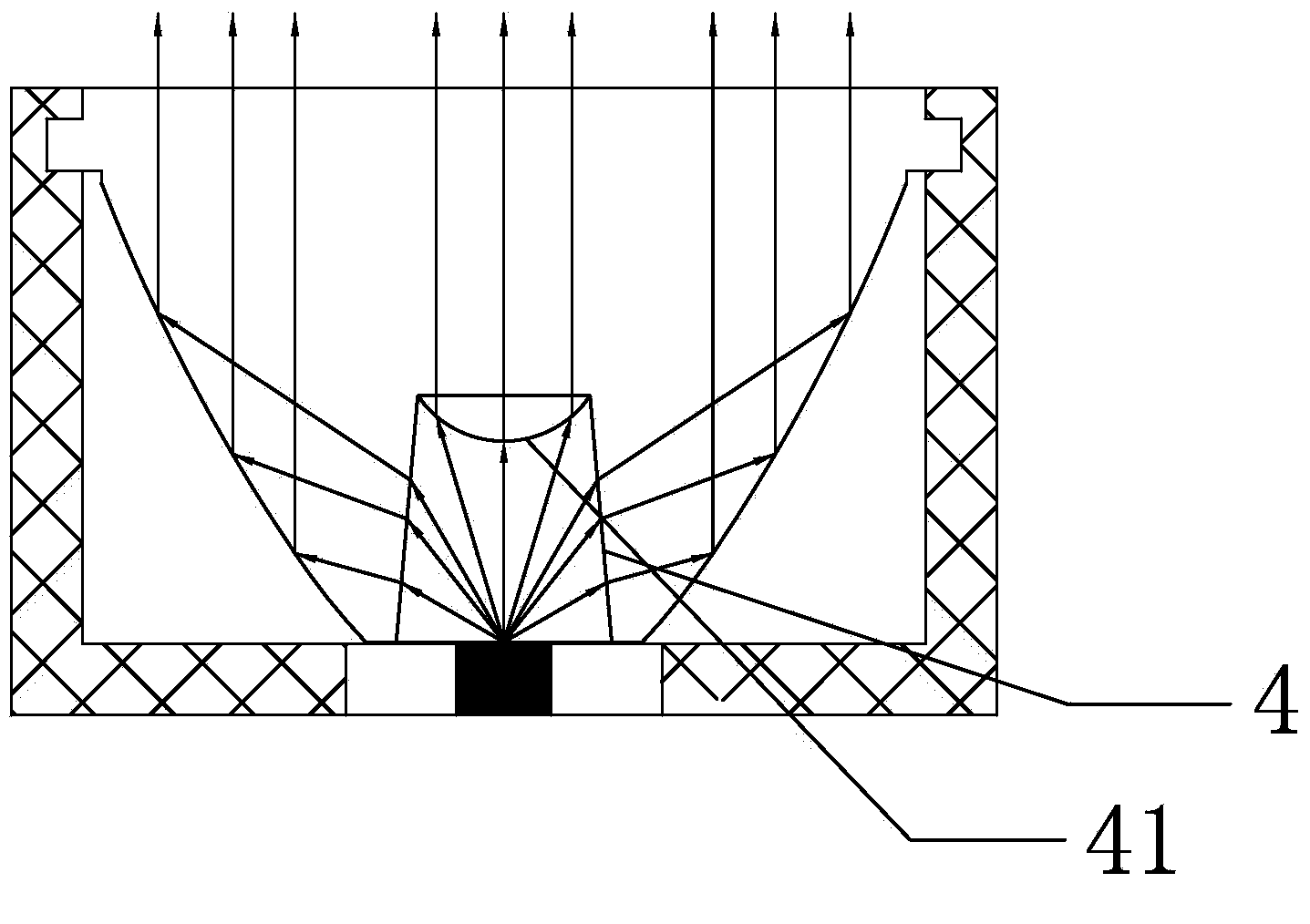 Design method of anti-dazzle LED lamp