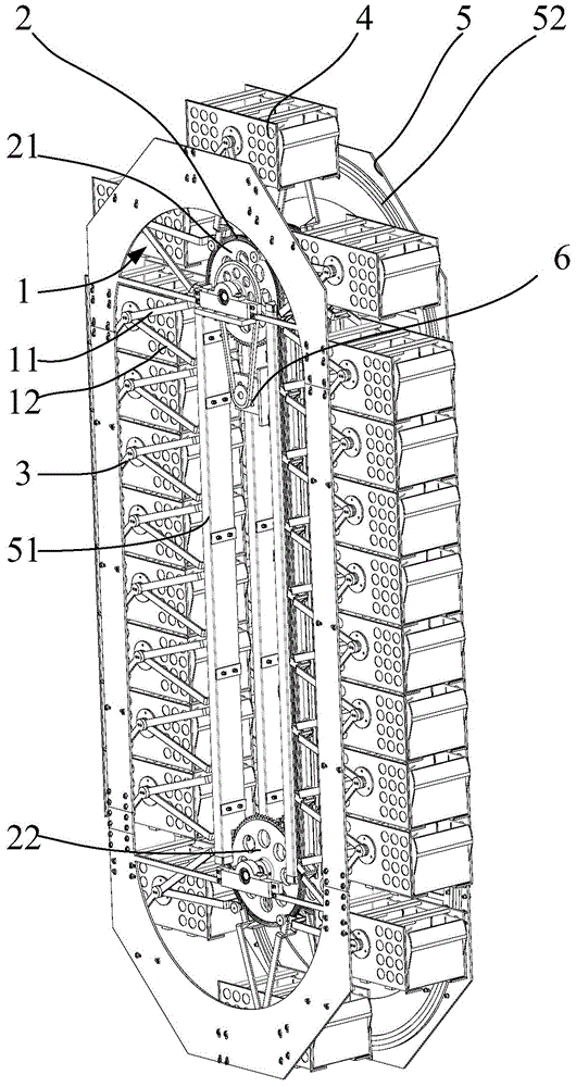 Vertical type rotary cabinet