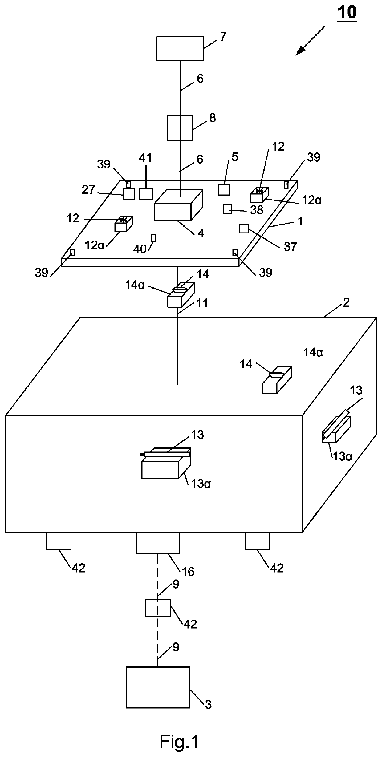 Floating platform for maritime surveillance