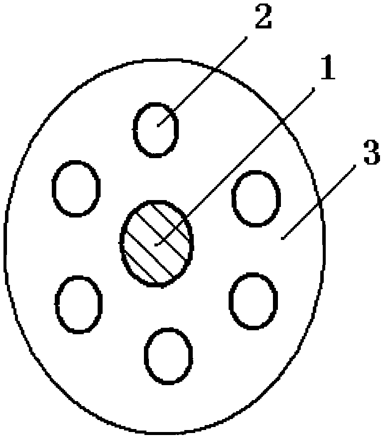 Bent non-sensitive micro-structured optical fiber and production method thereof