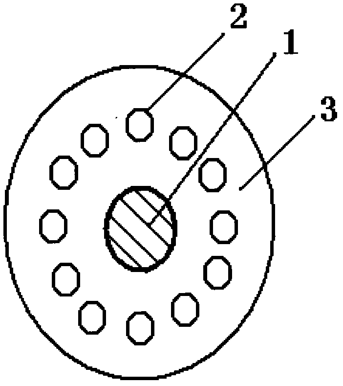 Bent non-sensitive micro-structured optical fiber and production method thereof