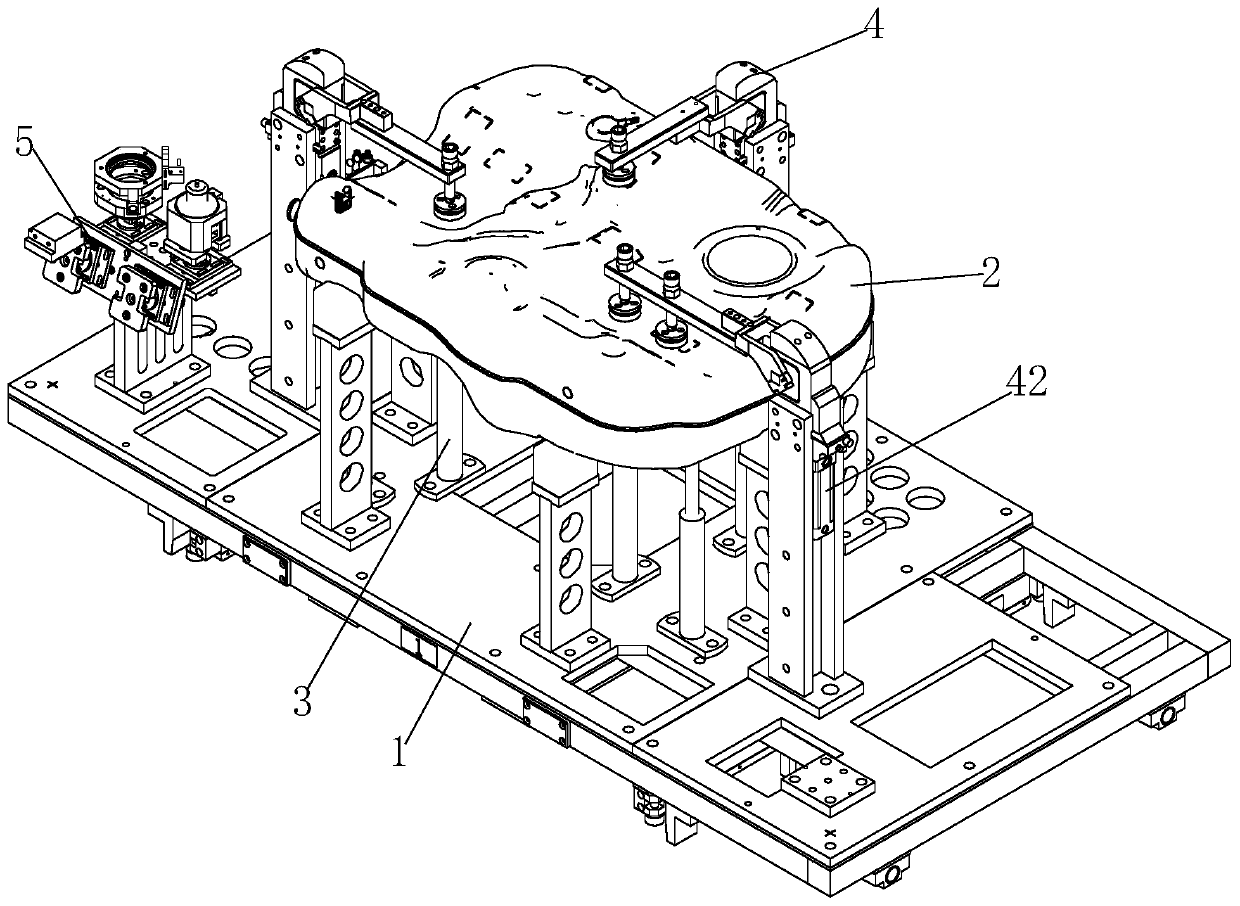 Novel fuel tank bearing fixing device