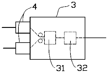 Automatic splicing device for broken yarn of weaving cotton cloth