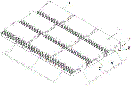 Water-surface floating-type photovoltaic power generation system