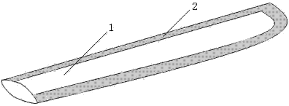 Three-dimensional braided composite material propeller blade for airplane and manufacturing method of propeller blade