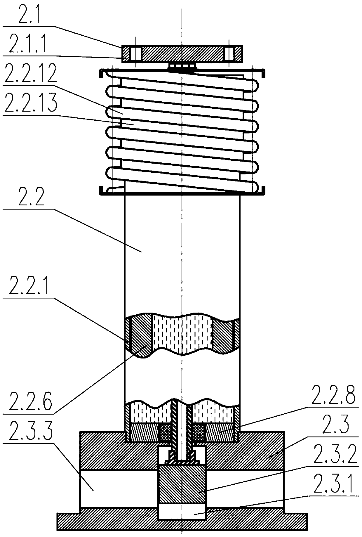 High-speed train secondary suspension semi-automatic control device