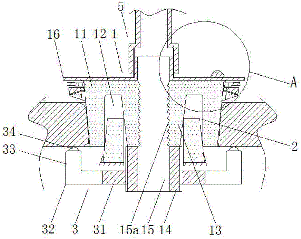 Antenna mounting hole sealing plug used for electric power system