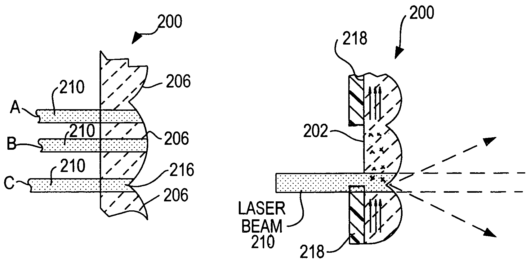 Image projection screen with reduced speckle noise