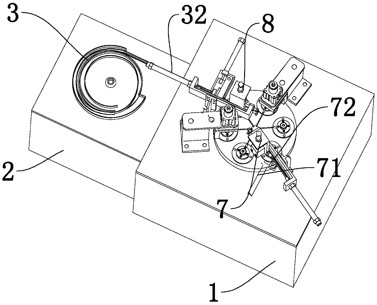 Full-automatic shaft pressing machine