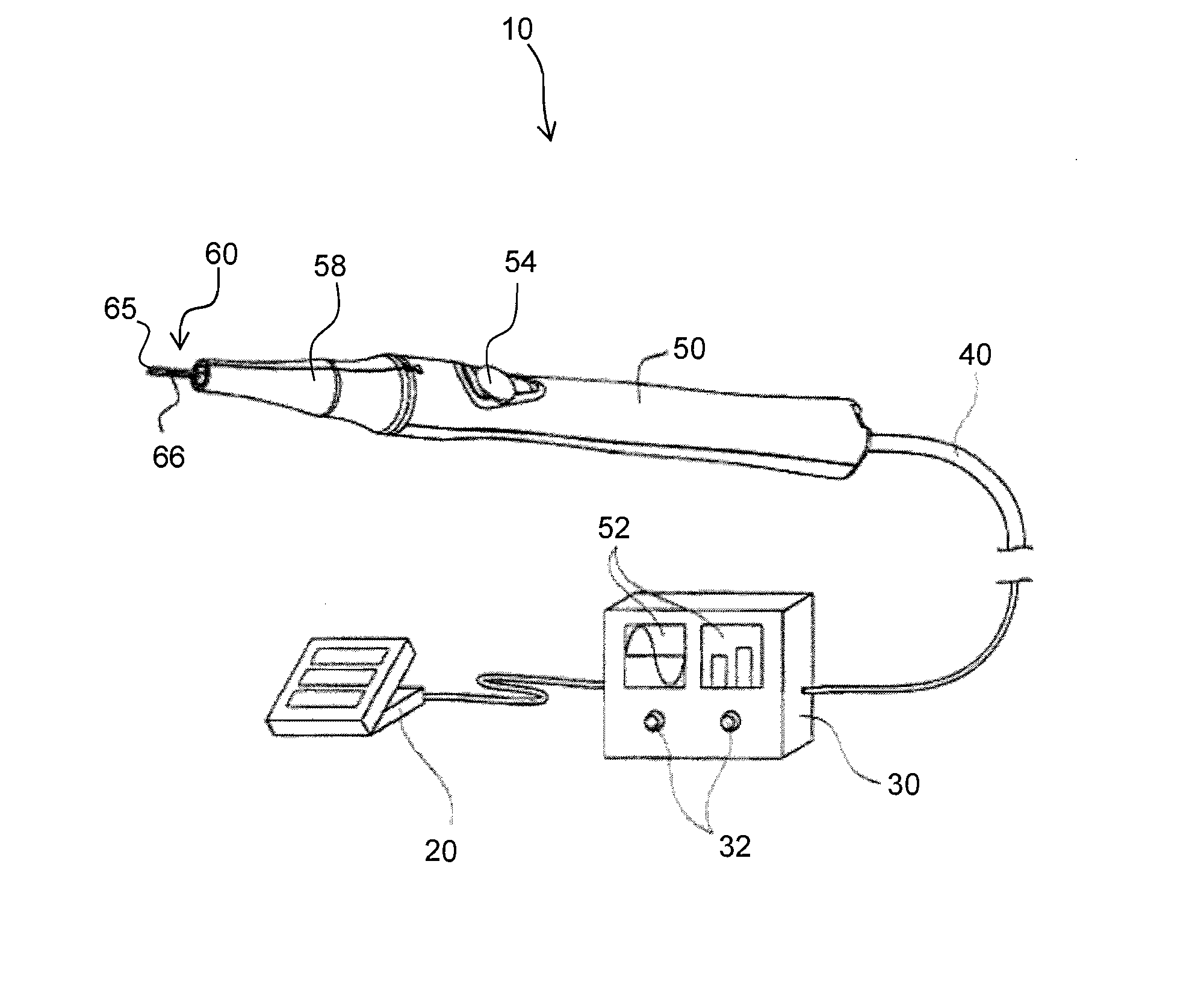 System and method of controlling power delivery to a surgical instrument