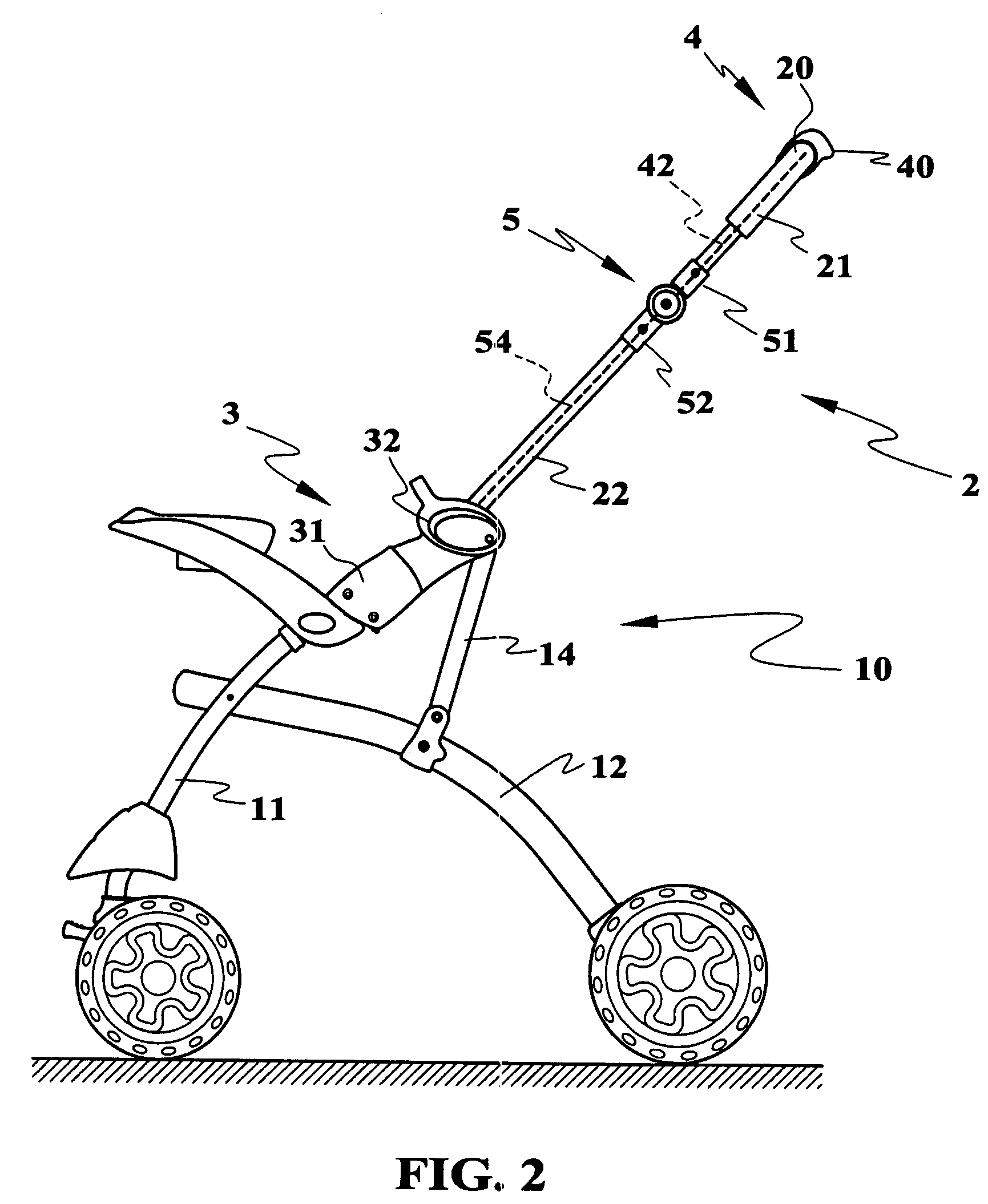 Folding control mechanism for a baby stroller