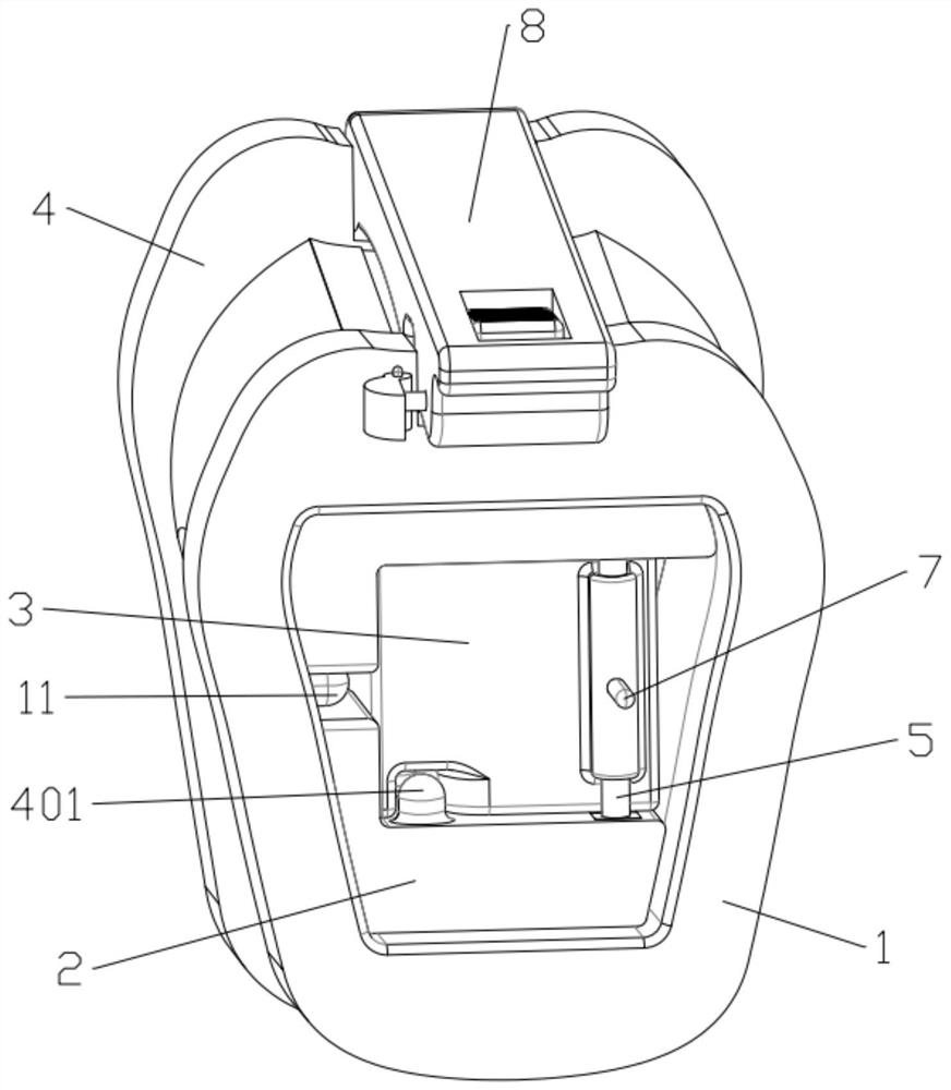 Double-right-angle type folding box