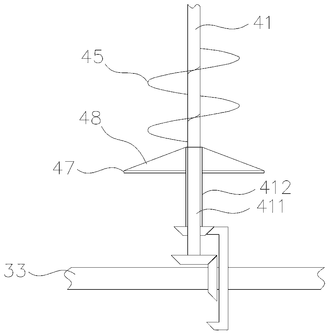 Feed stirring device with differential rotation mechanism