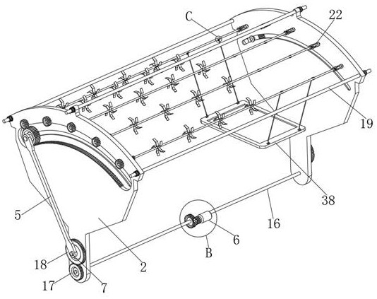 A baby crib toy rack that is easy to disassemble and adjust