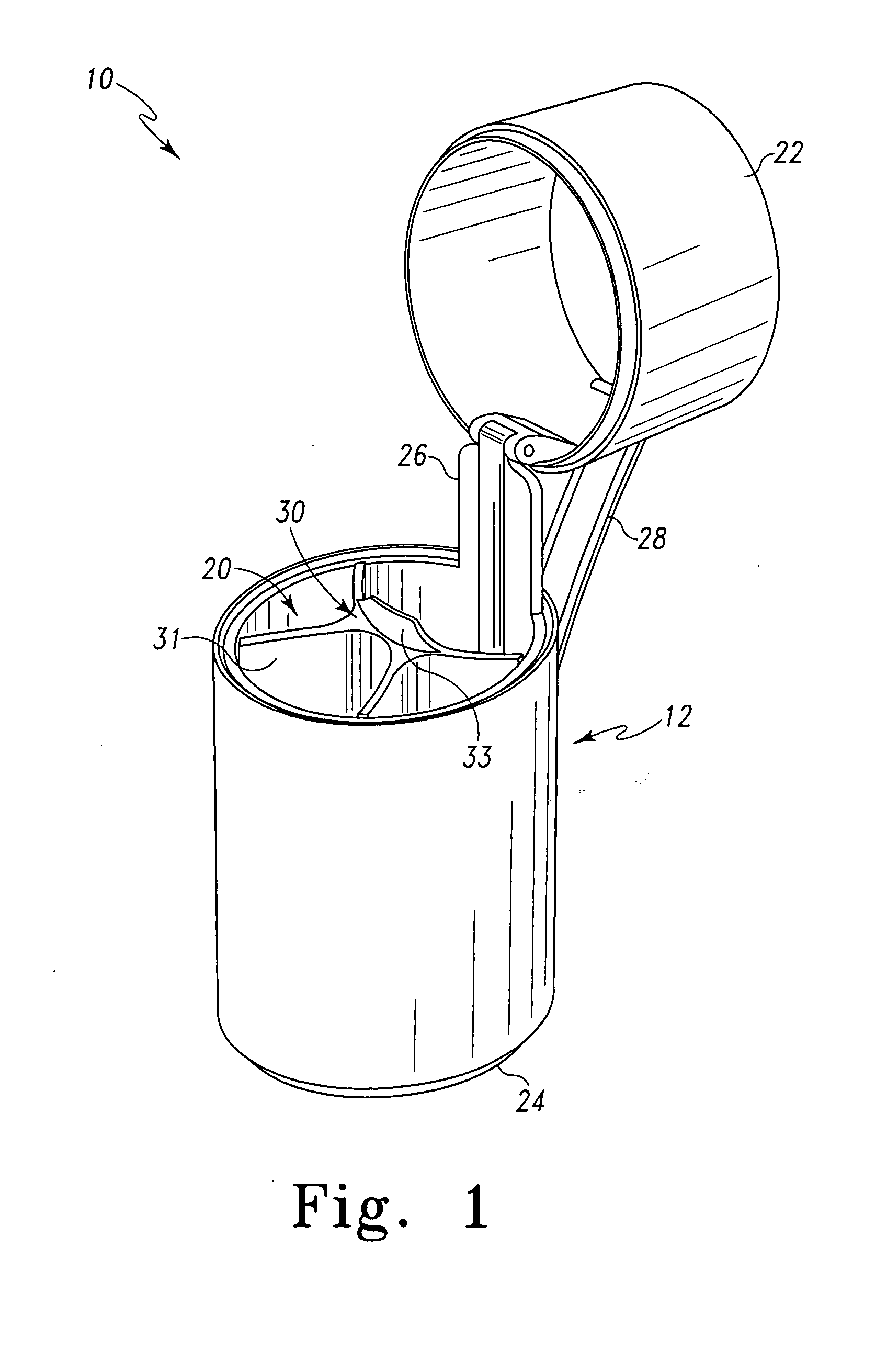 Closable container for personal items