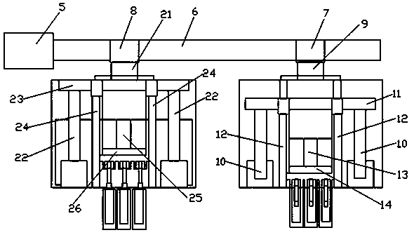 Automatic crawling helium leakage detection system for heat-exchanging tube and caulk weld in heat exchanger tube plate