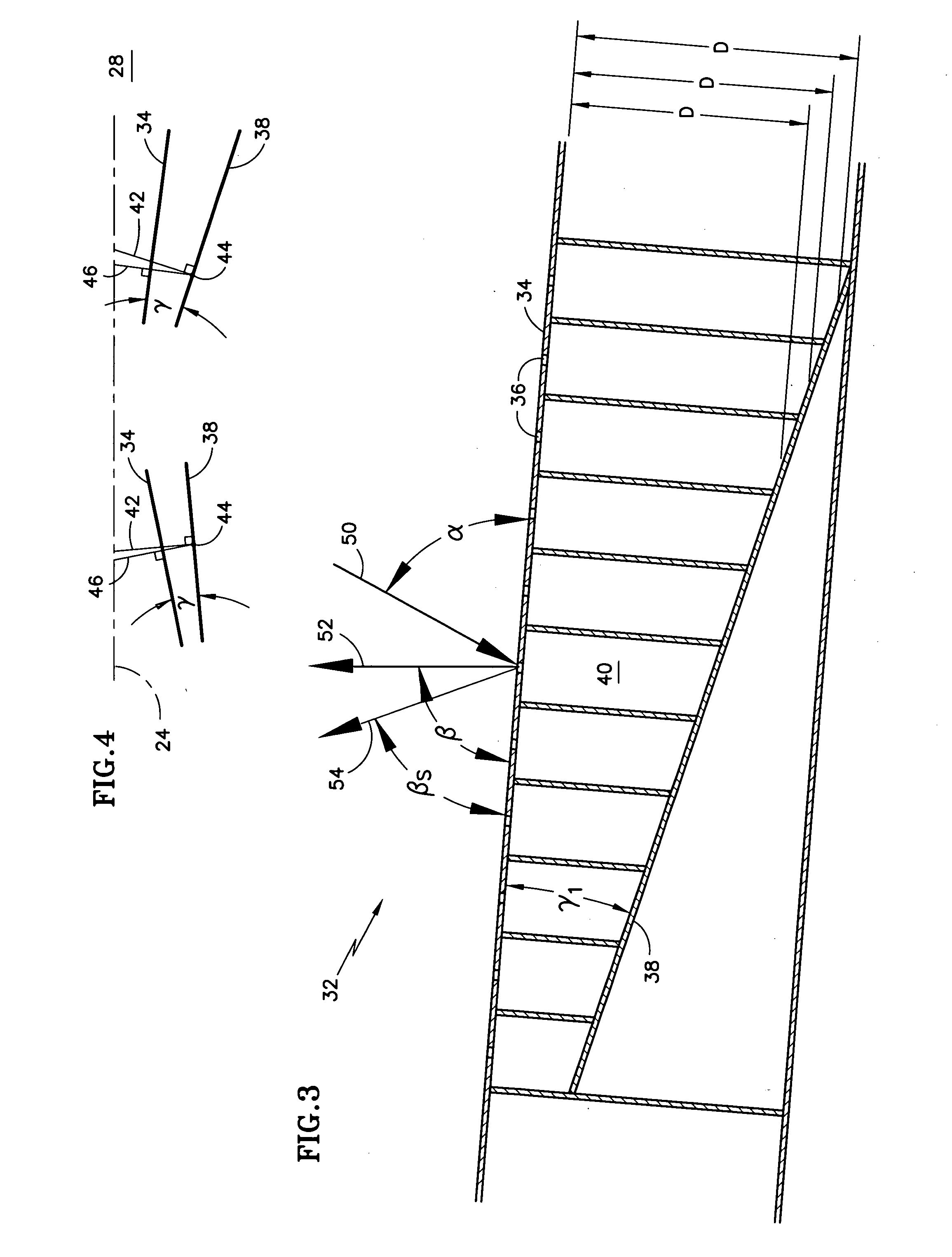 Acoustic liner with a nonuniform depth backwall